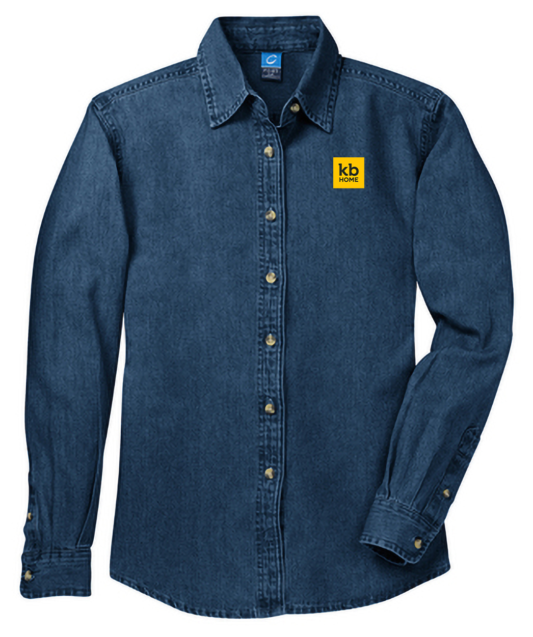 KB Women's Denim LS Shirt/Embr