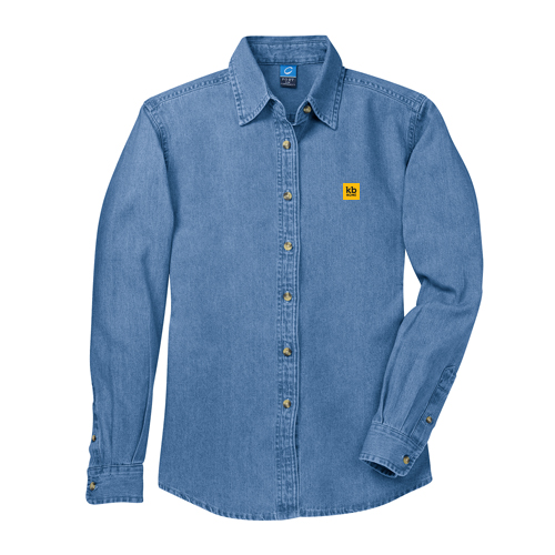 Ladies Long Sleeve Denim Shirt